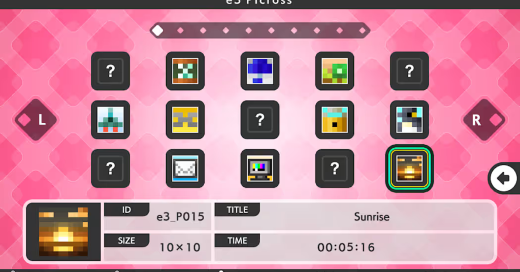 Picross E3 3DS 