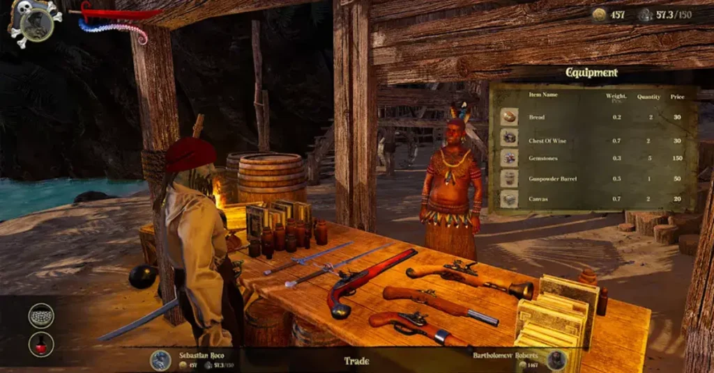 Pirate Simulator Corsair Skull & Sails