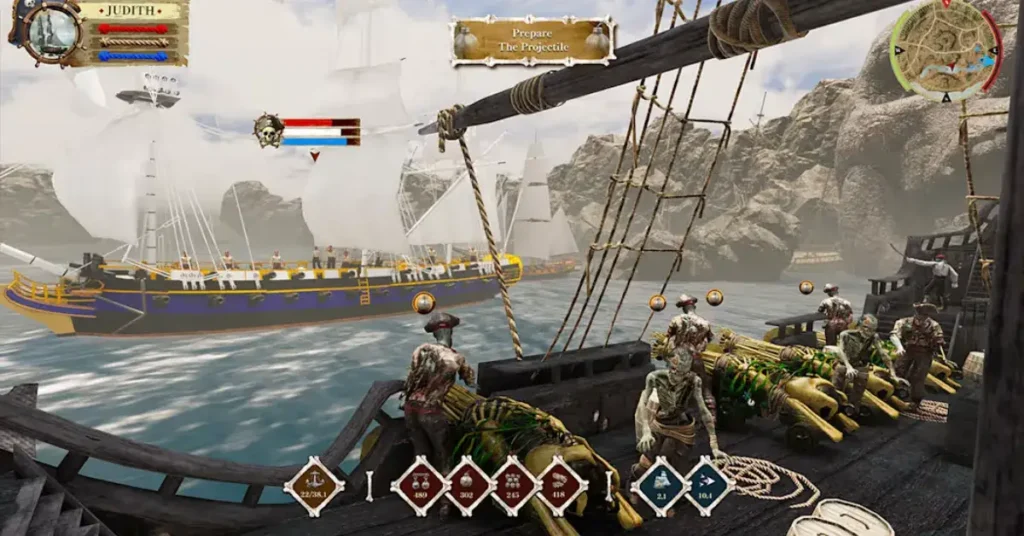 Pirate Simulator Corsair Skull & Sails